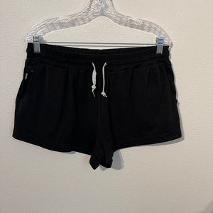 Vuori Women's Black Drawstring Lounge Shorts